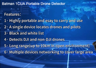 Batman 1CUA Portable Drone Detector