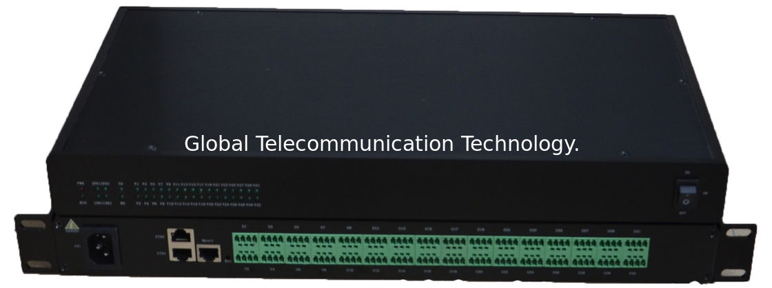32 Port Serial RS232/422/485 to Ethernet Server/Com Driver, Terminal Connector,VU32-M